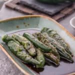 Green chilis as the main recipe? Unbelievably delicious and simple side dish. It's only 2 ingredients. Serve with warm rice.