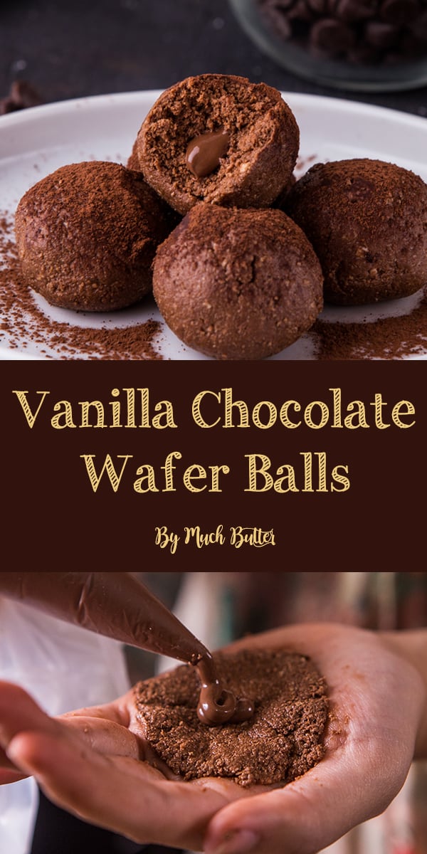Vanilla Chocolate Wafer Sandwich Balls