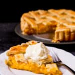 Tired of apple pies? Try this unique mango pie. Buttery crust, fruity & smooth mango filling.
