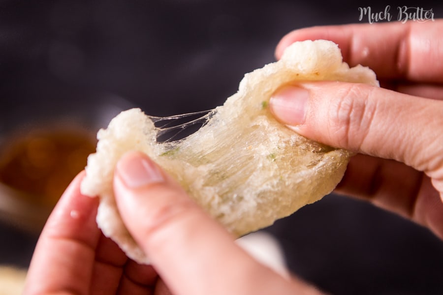 Fried Tapioca Flour aka Cireng is delicious traditional food from Indonesia that easy and simple snack/appetizers with peanut sauce or rujak sauce.