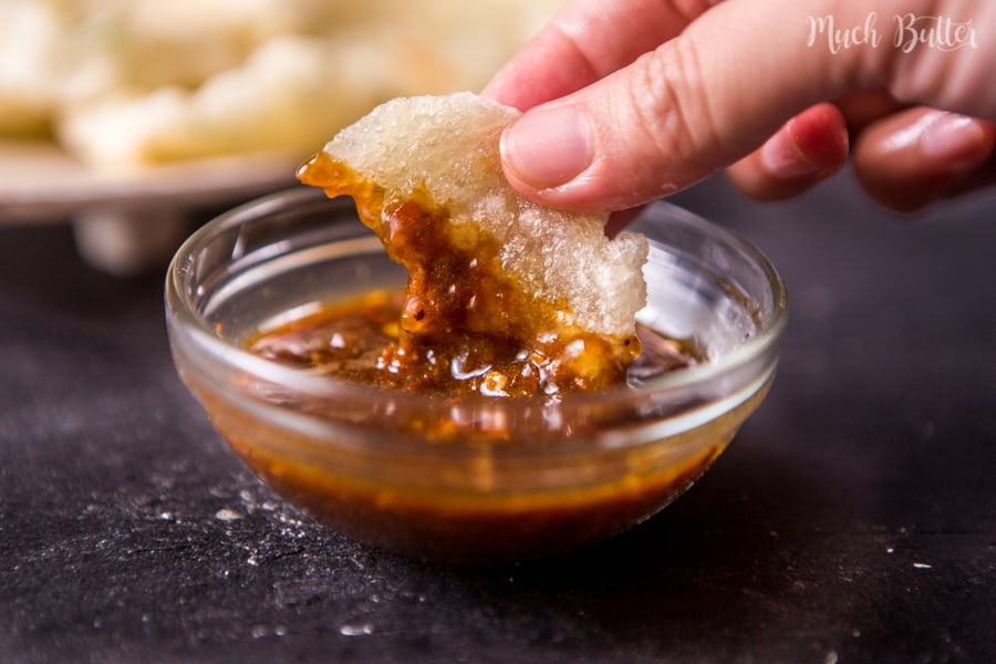 Fried Tapioca Flour aka Cireng is delicious traditional food from Indonesia that easy and simple snack/appetizers with peanut sauce or rujak sauce.