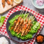 Spicy Taichan Satay is one of viral dish from Indonesia since 2016. Try this spicy and refreshing recipe! It's suitable for you who doing Keto diet.