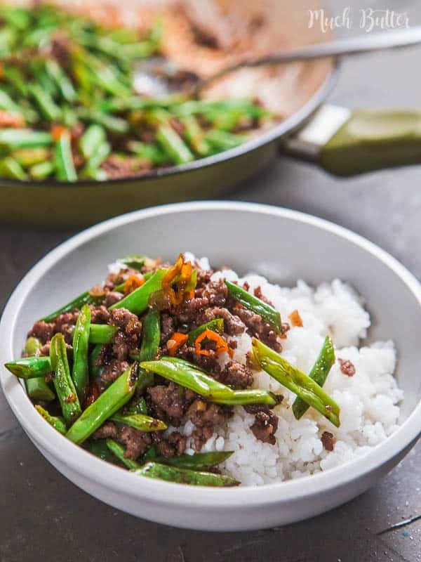 Beef green bean stir fry is inspired recipe from my mom. Quick easy and simple recipe from ground beef and green bean. The ingredients are easy to find. Only cook for 15 minutes then you can serve for your family.