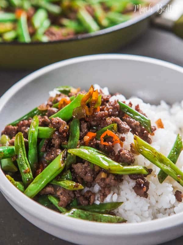 Beef green bean stir fry is inspired recipe from my mom. Quick easy and simple recipe from ground beef and green bean. The ingredients are easy to find. Only cook for 15 minutes then you can serve for your family.