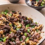 Beef mushroom bokcoy stir fry is a quick and easy, healthy stir-fry recipe. Nutritious side dish with protein and fiber in one side dish.