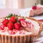 Strawberry semifreddo with marie biscuit crust is sweet, tangy and delightful dessert. This dessert's texture is smooth from the semifreddo, yet buttery and crumbly from the marie biscuit crust.