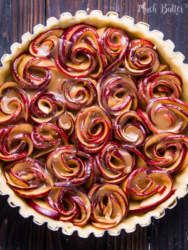 Rose apple pie is a pretty dessert to try for fall seasons. Although the rose comes from the presentation and not the flavor, it is so beautiful.