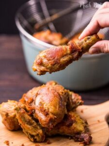 Indonesian fried chicken or ayam goreng is everyone's favorite dish in my home. The skin so crispy and the chicken is flavorful to the bone.