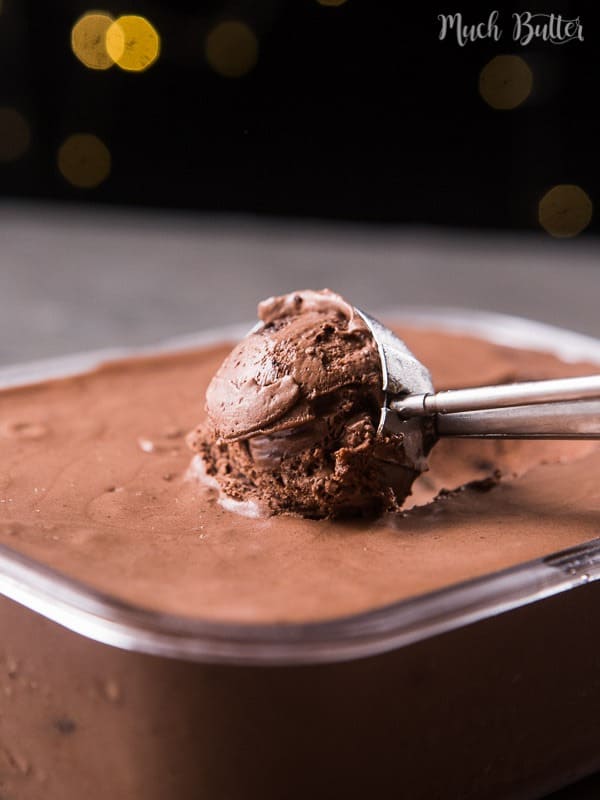 This creamy and smooth no-churn chocolate ice cream is easy to make, with only 3 main ingredients and without ice cream maker!