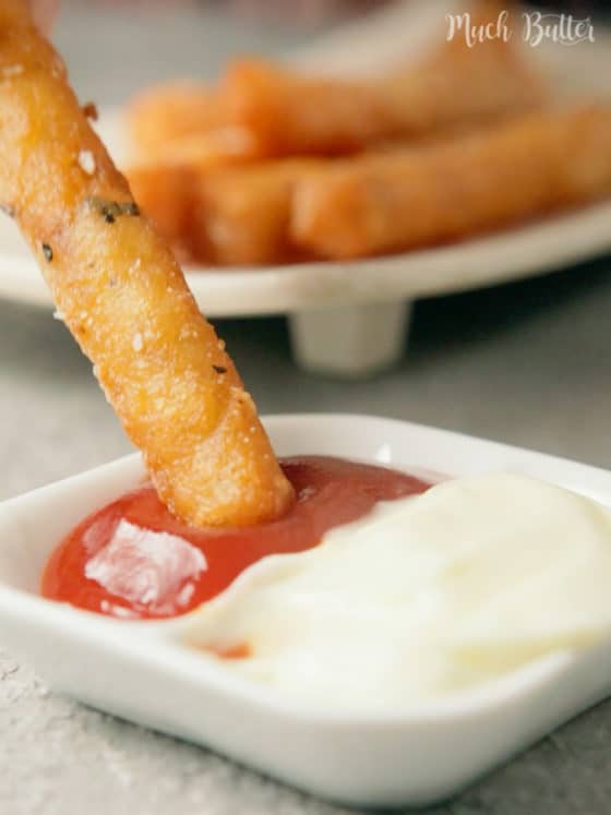 Crispy and Creamy Long Mashed Potato Fries - Much Butter