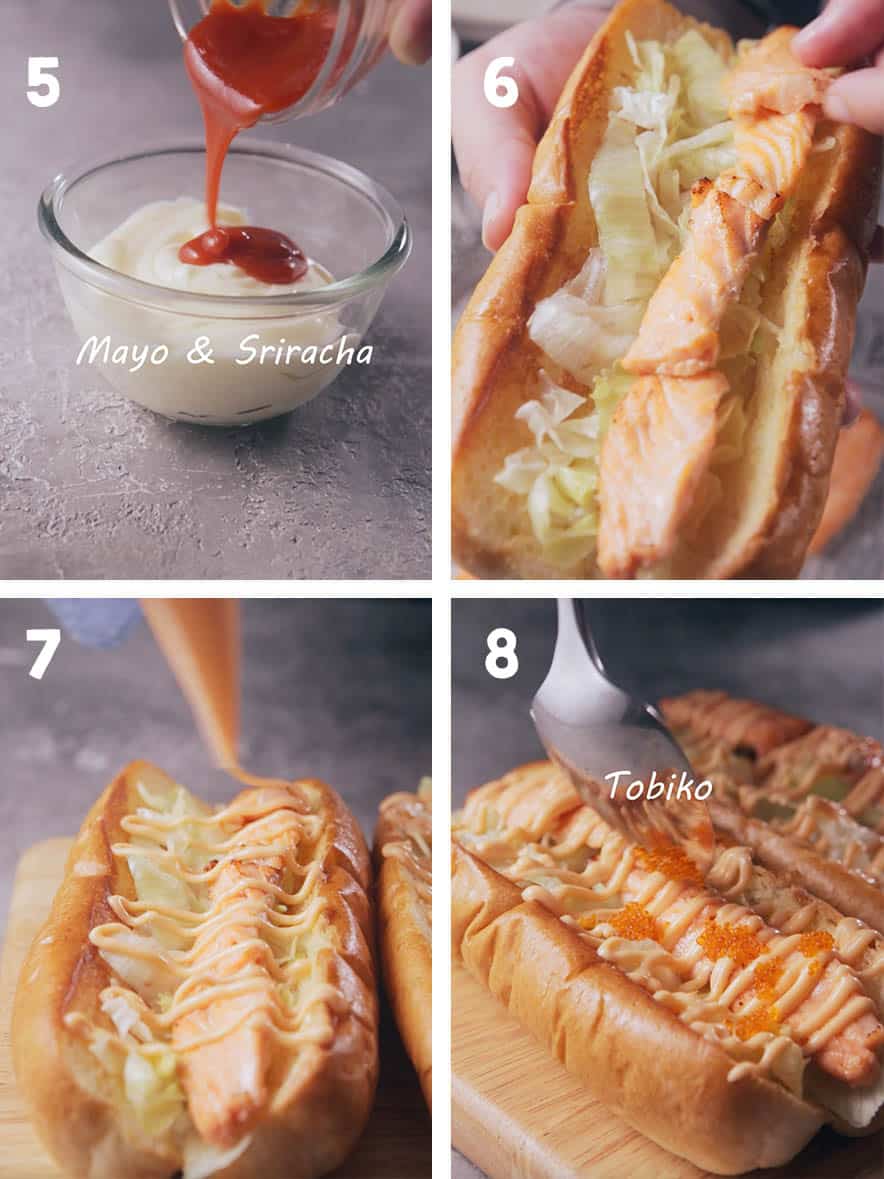 Tobiko Salmon Mayo Sandwich Quick & Healthy sandwich! Much Butter