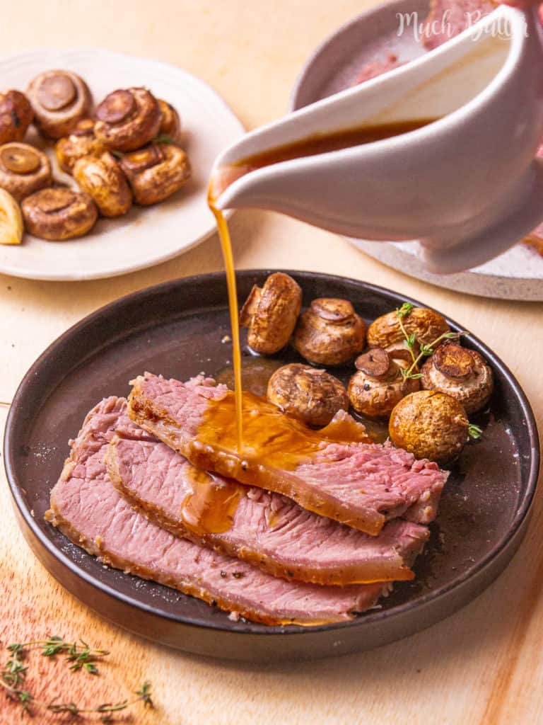 Host your family with classic roast beef with gravy on Sunday supper! It is so delicious, tender, and juicy. Change your best beef and some spices in your kitchen to this special menu. Your event will be fancier with this 5-star restaurant menu.