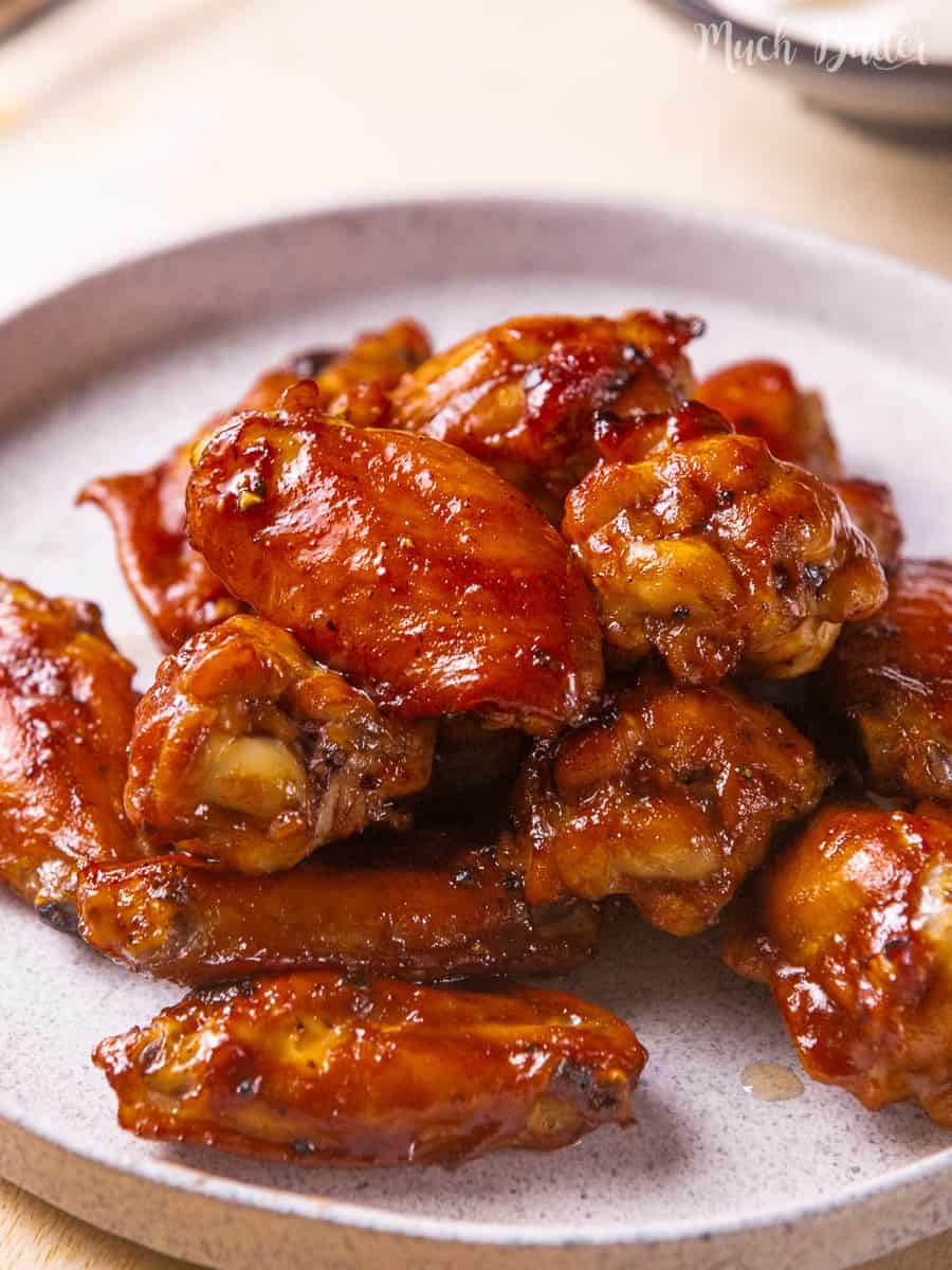 Spicy Baked BBQ Chicken Wings, Tasty Buffalo Wings! - Much Butter