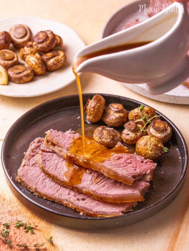Host your family with classic roast beef with gravy on Sunday supper! It is so delicious, tender, and juicy. Change your best beef and some spices in your kitchen to this special menu. Your event will be fancier with this 5-star restaurant menu.
