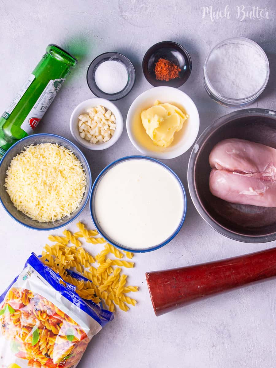 Chicken Alfredo Fusilli Pasta Creamy, Cheesy, & Tasty Much Butter