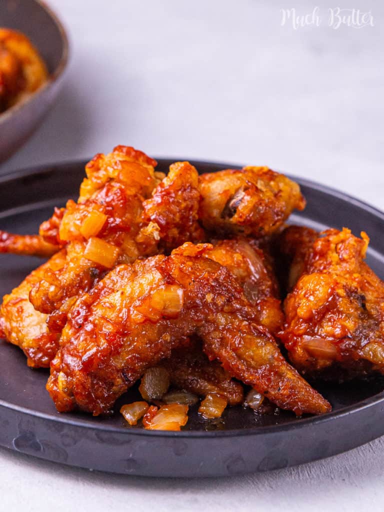These spicy chicken wings will be a hit for your party, game day, or even a movie night! Everyone will be addicted to this crispy and juicy fried chicken coated with hot, spicy, sticky, and sweet sauce. Don't miss out on the tangy flavor until finger-licking.