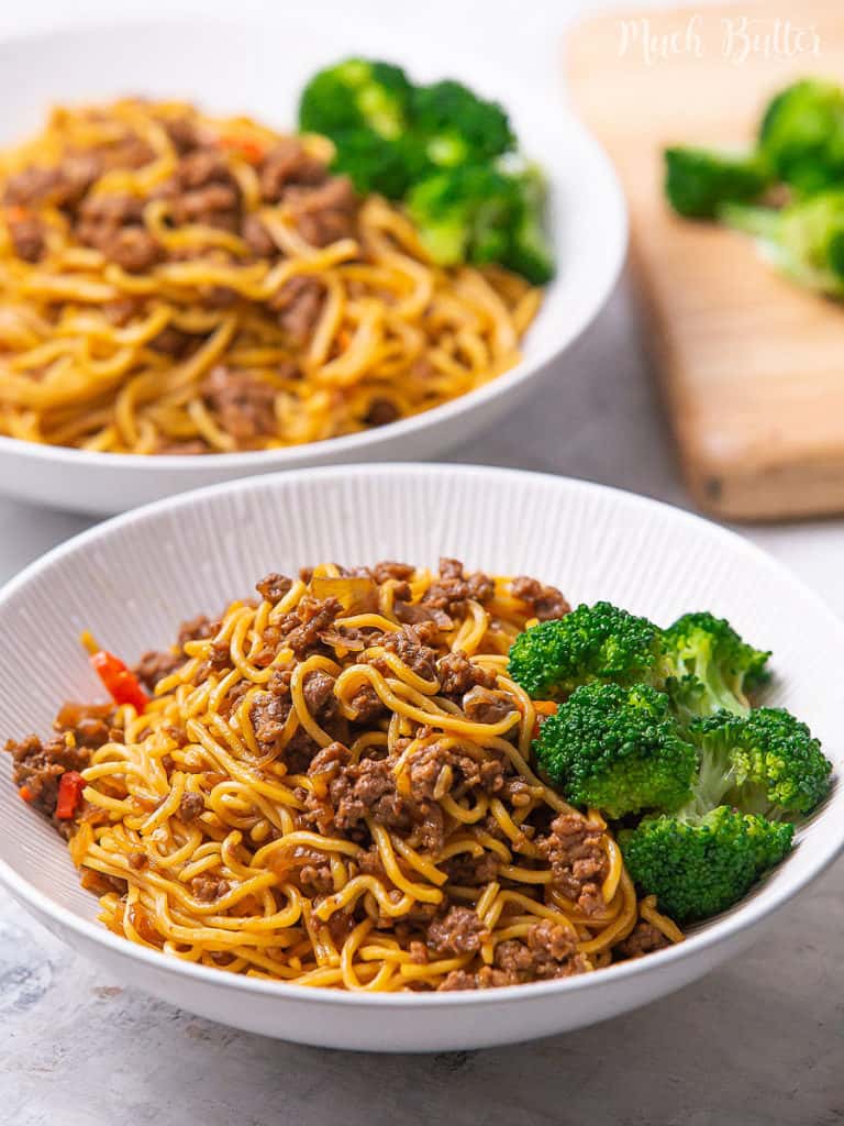 Beef Ramen Stir Fry is easy and budget friendly meal! Inspired by the Mongolian Beef recipe, it uses ramen noodles, ground beef, vegetables, and a savory stir fry sauce. It is a simple and fast flavor-packed menu to enjoy with family after busy days.