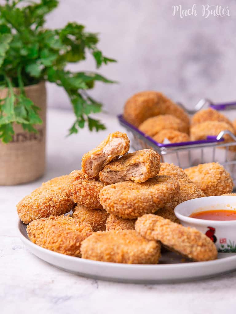 Homemade Chicken Nugget becomes my first option when I need a tasty and quick snack or side dish. This homemade kid and adult pleaser recipe is healthier and cleaner than other frozen fast-food nuggets. Stock up as frozen nuggets for you to make a long-time tasty snack stock!