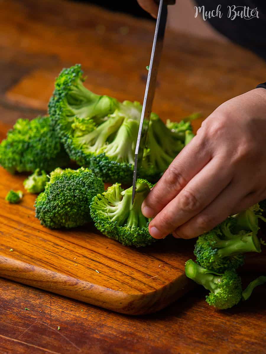 Roasted Broccoli with Cheese Sauce - Much Butter