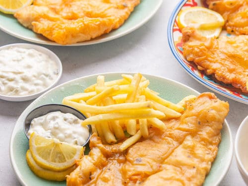 Classic Fish and Chips with tartar sauce - Daen's Kitchen