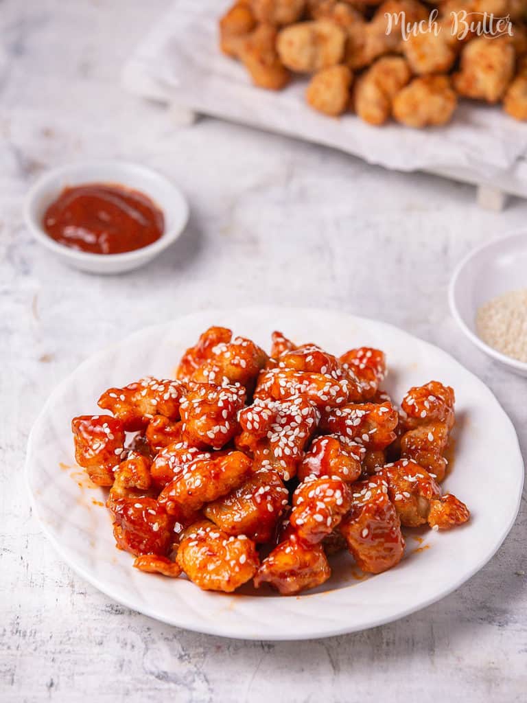 Are you a fan of K-drama movies?  Korean Popcorn chicken with gochujang sauce has a unique taste for spicy lovers. I will tell you why!