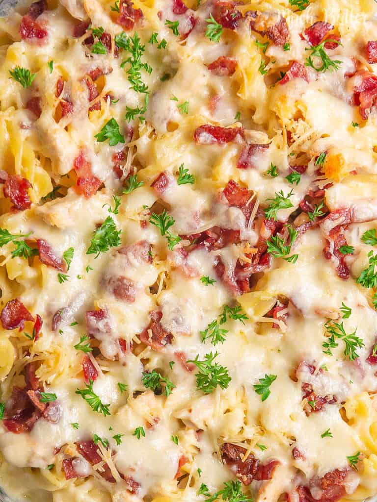 What to cook for dinner? Chicken bacon ranch casserole is the solution! It has a perfect combination of creamy, cheesy, and smoky flavor