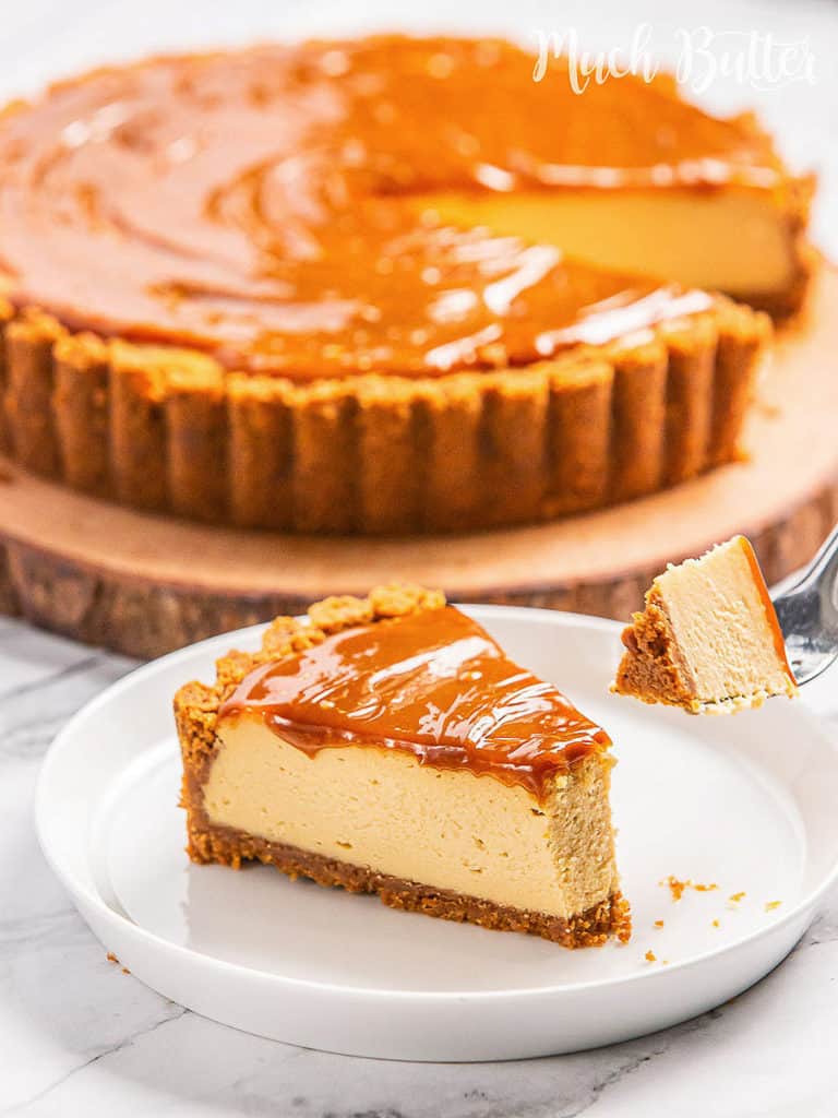 Biscoff Cheesecake is a crunchy biscoff crust with cheese filling and creamy spiced sweet biscoff spread topping. Easy, indulgent, & rich treat to end your festive night!