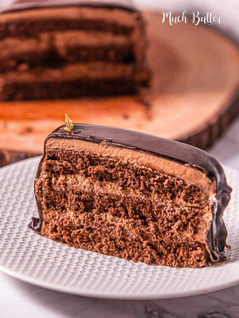 Treat with Chocolate Cake Glazed instead! This elegant and luscious cake comes with layers of cake and mousse. Pure chocolate bliss awaits! 