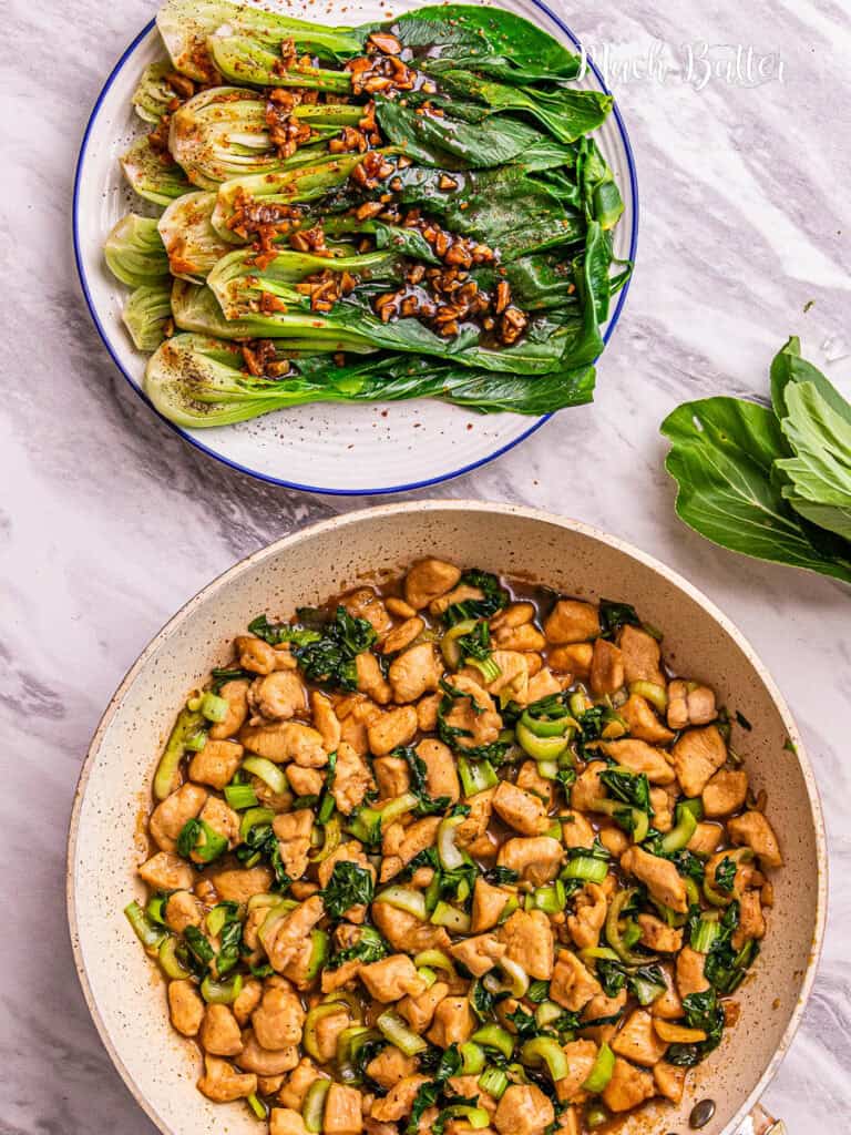 chicken bok choy stir fry! a quick and tasty option for a healthy meal from chicken and crisp bok choy and savory sauce. 