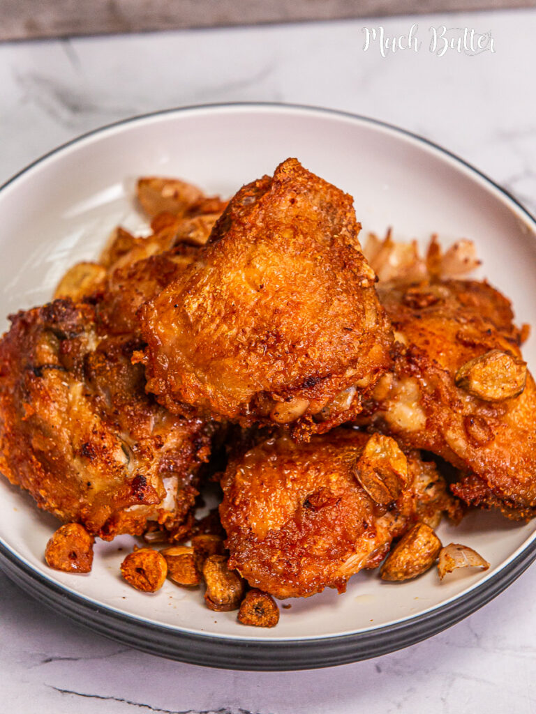 garlic fried chicken. Aromatic, super crispy, and bursting with flavor. Prepare for a taste sensation like no other!