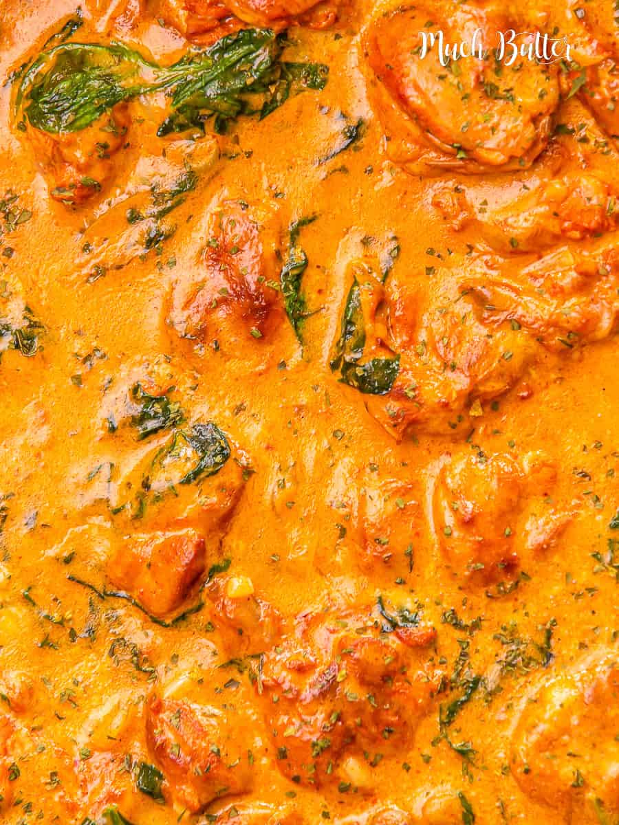Creamy Spinach Chicken Thigh - Much Butter