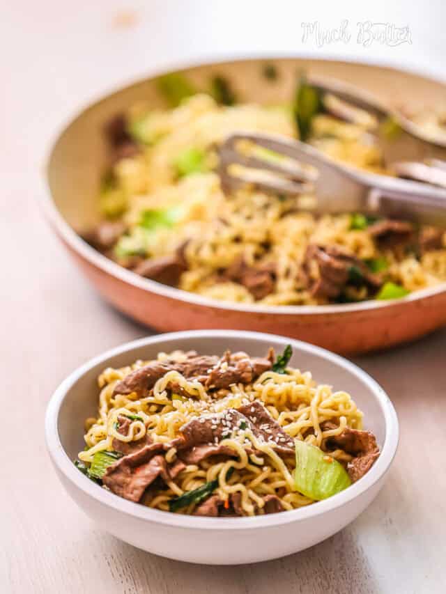 Beef Bulgogi Ramen (Bulgogi sauce from scratch easily) Much Butter