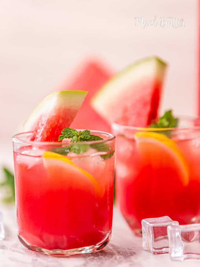 Watermelon Lemonade recipe. Perfectly sweet and tangy, it's the ultimate refreshing thirst quencher!