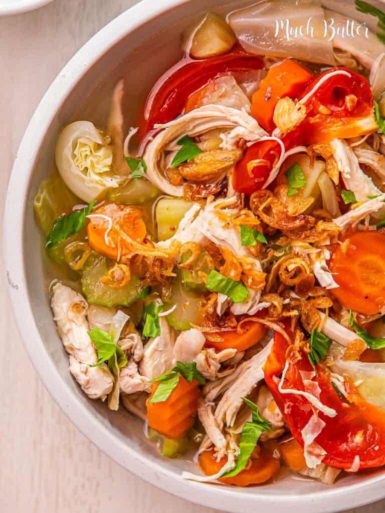 This Best Chicken Soup recipe is a comfort food to warm your day! Made with Tender chicken, vibrant veggies, and aromatic spices. 