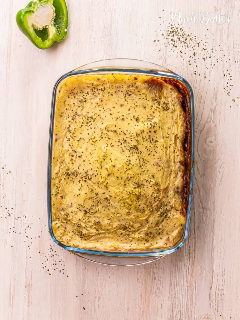 Try this Classic Shepherd’s Pie or Cottage Pie recipe! a lovely British comfort dish filled with  beef topped with creamy mashed potatoes.