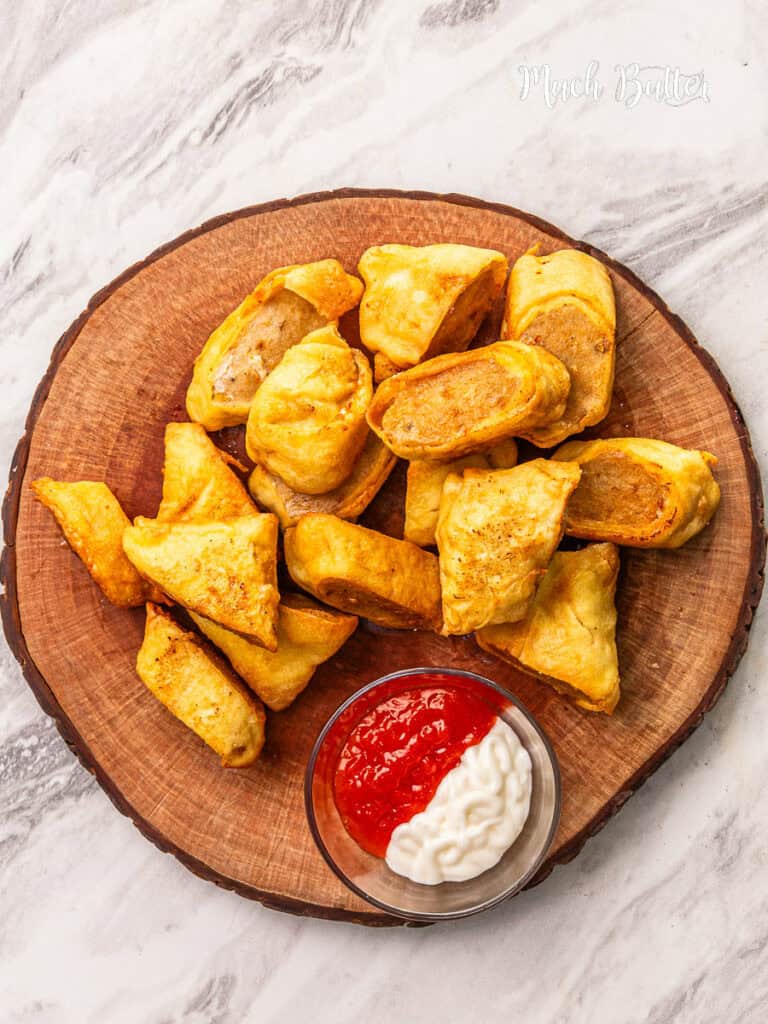 Look at the crisp of Chicken Egg Roll! This easy homemade recipe is loaded with chicken in egg roll wrappers and fried to golden crispy.