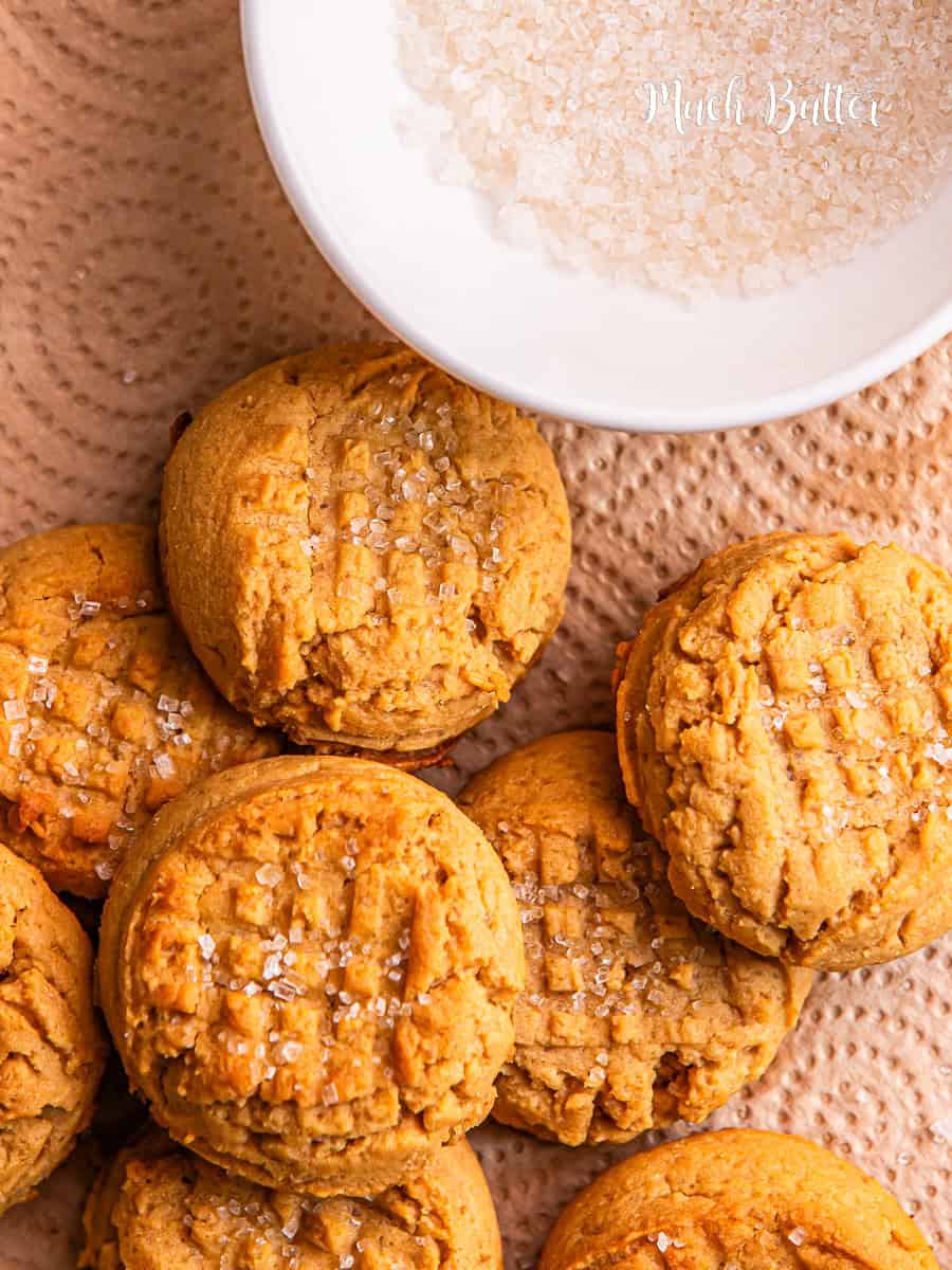 Chewy Peanut Butter Cookies Much Butter