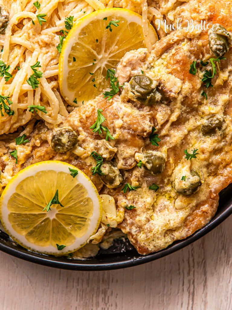 This Lemon Chicken Piccata is an easy and impressive dish! where gold-crispy tender chicken meets a zesty lemon-caper sauce. A restaurant-quality meal in your kitchen! Such a perfect weeknight dinner.