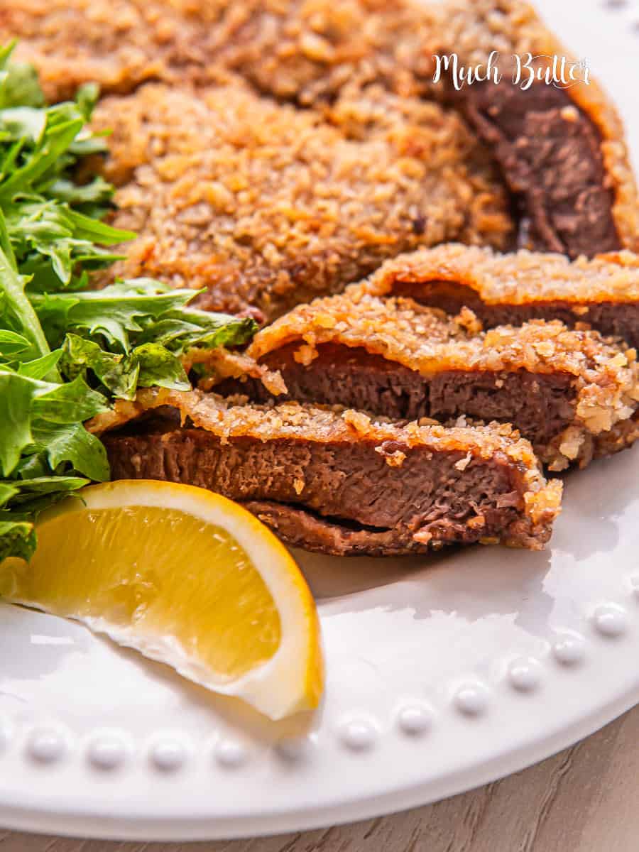Beef Schnitzel with Garlic Butter Sauce Much Butter