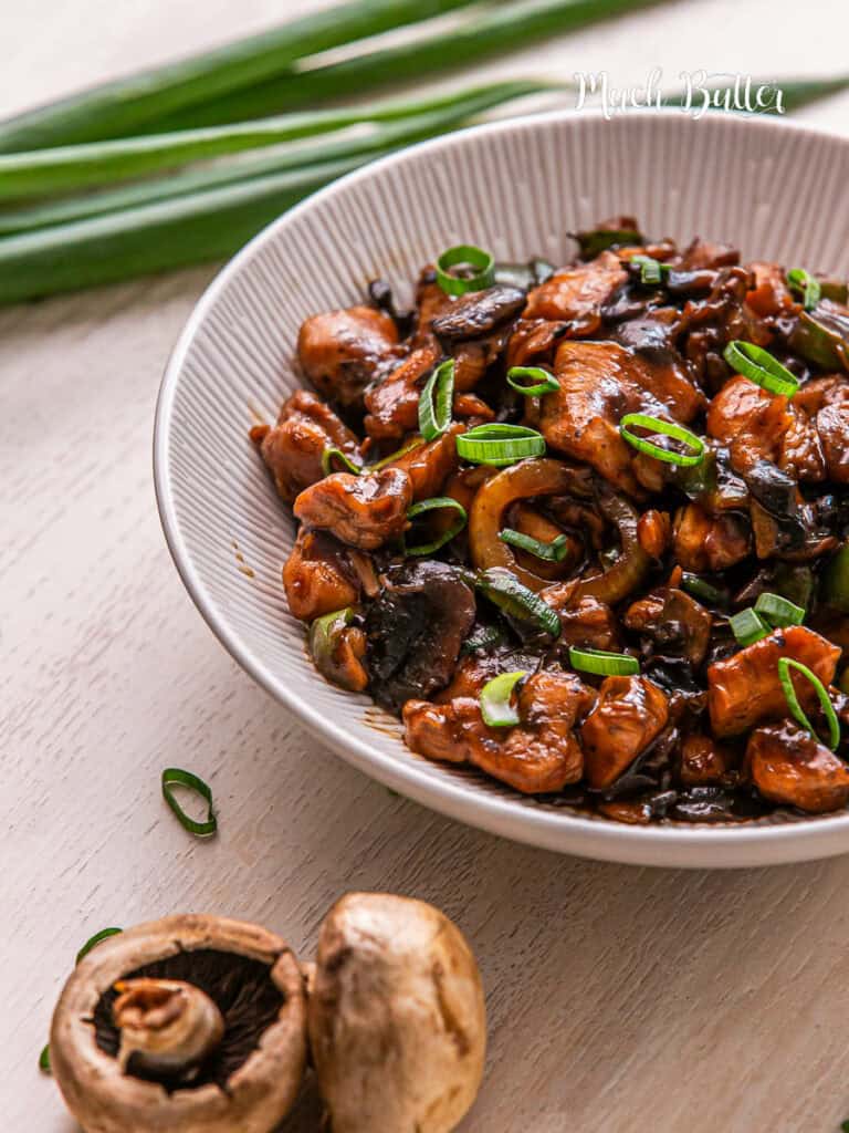 Chicken Mushroom Stir Fry recipe is a delicious stir fry that is quick to make and includes a wonderful savory brown sauce. Made with tender chicken, mushroom, and veggies. 