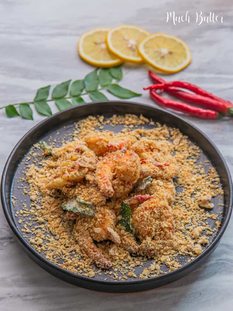 Savor the taste of Cereal Butter Prawn- Crispy, flavorful, and utterly delicious. A symphony of buttery richness and delight in every bite!