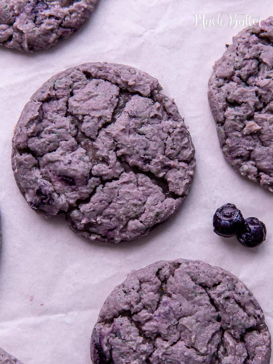 Gluten-Free and Eggless Blueberry Cookies - Much Butter