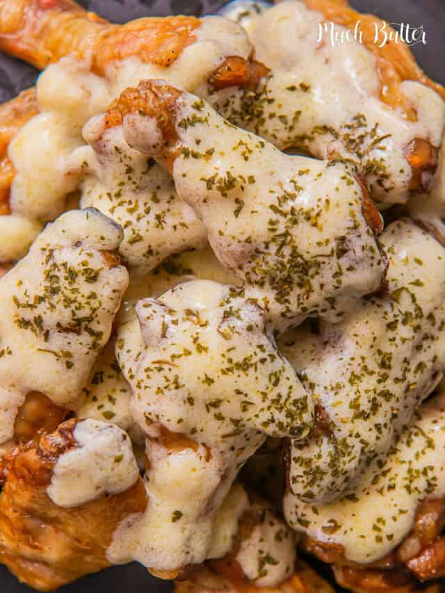 Creamy Garlic Parmesan Chicken Wings - Much Butter