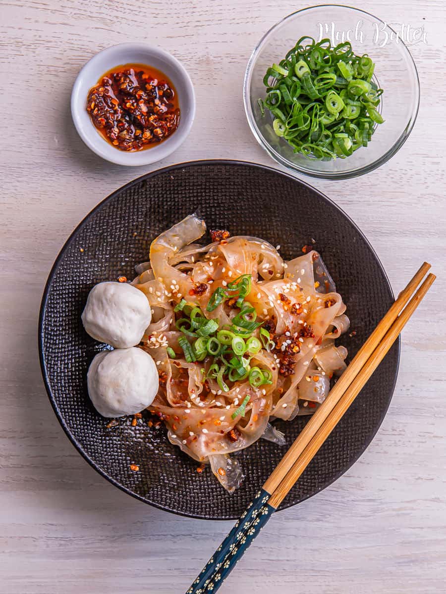 Rice Paper Noodle with Chili Oil Much Butter