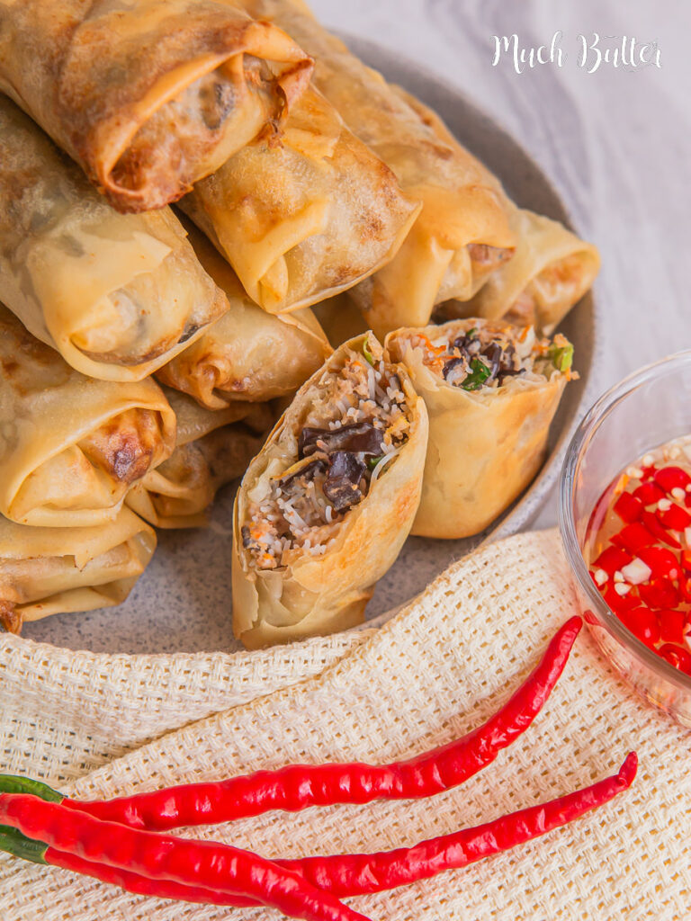 Vietnamese Egg Rolls are one of my favorite bite-size crispy Vietnamese appetizers! Served with Nuoc Cham Dipping sauce, so delicious! 