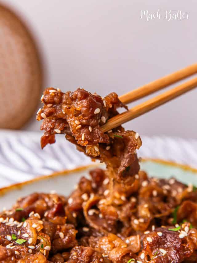 Quick Beef Yakiniku Stir Fry Recipe Much Butter