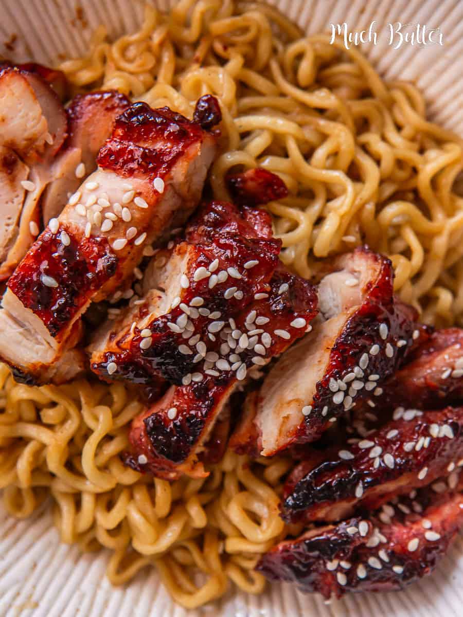 Char Siu Chicken with Noodles - Much Butter