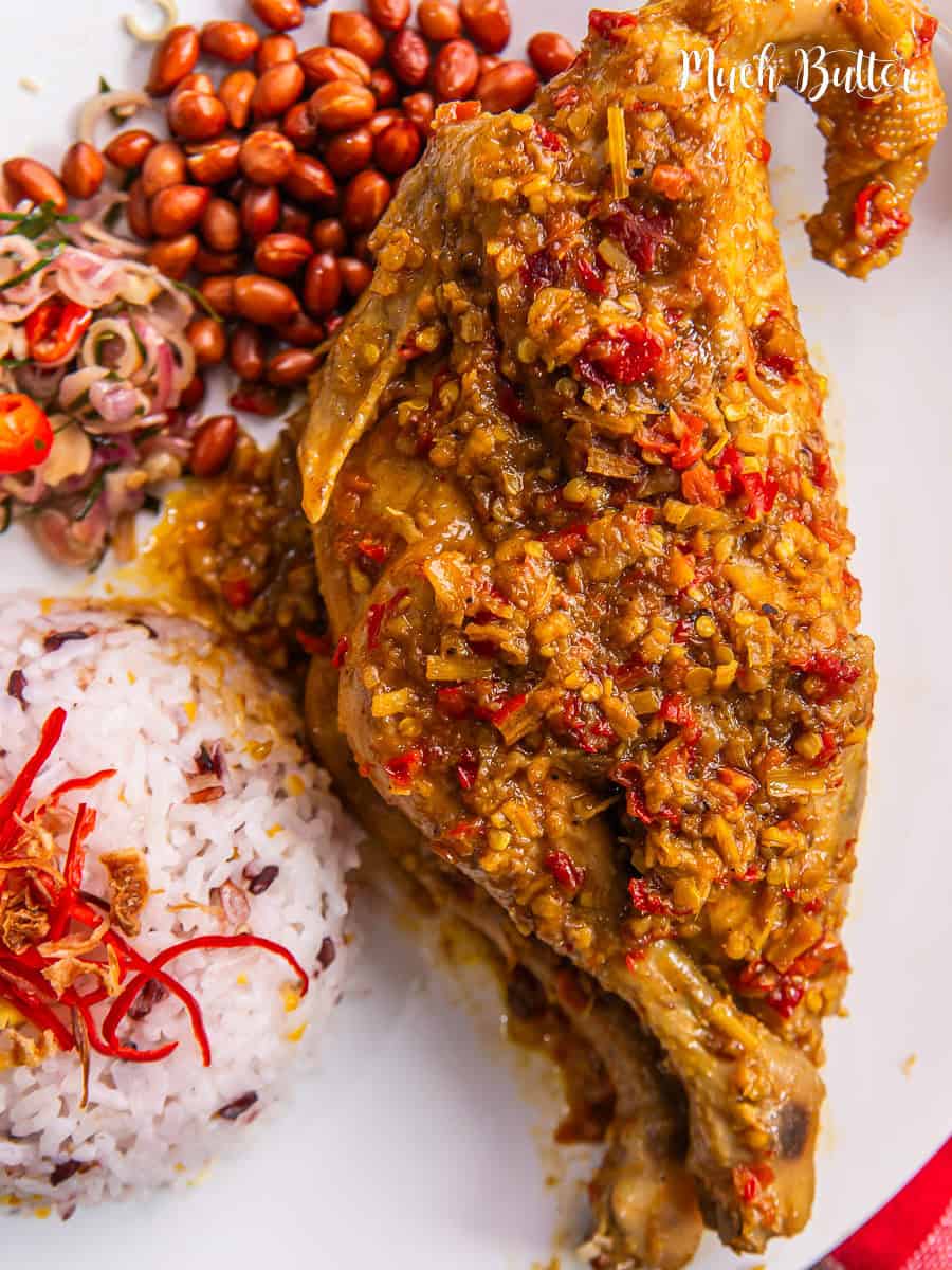 Balinese Betutu Chicken with Sambal Matah - | Ayam Betutu Bali - Much ...