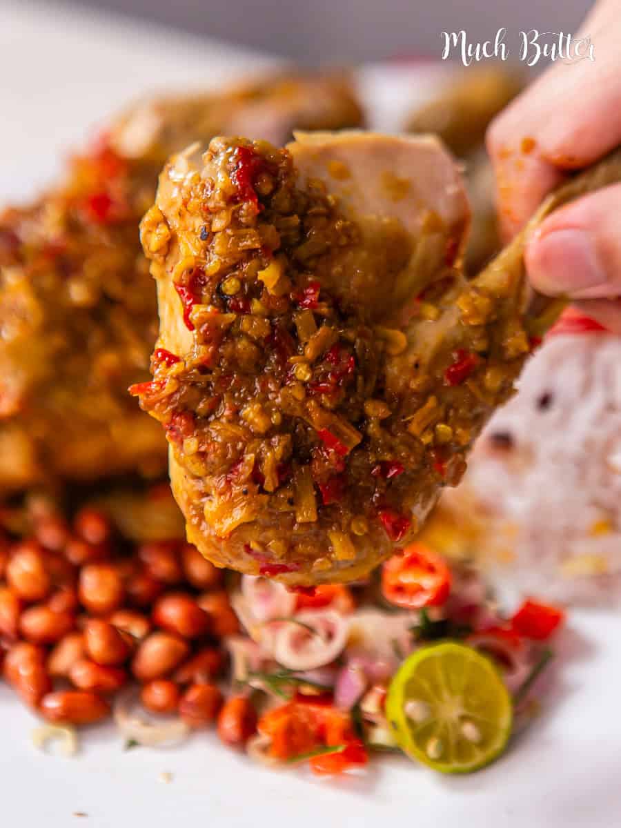 Balinese Betutu Chicken with Sambal Matah - | Ayam Betutu Bali - Much ...