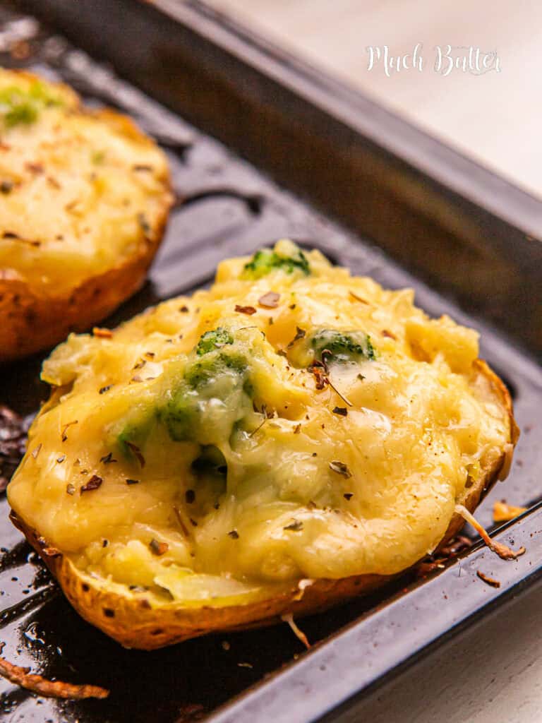 Broccoli Cheese Baked Potatoes is a dish that combines delicious baked potatoes with broccoli and melted cheese.